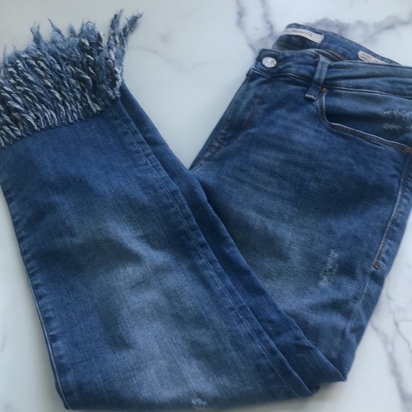 Mavi Jeans Co. Kerry Ankle Mid Rise Distressed Straight Leg Size 27 - Picture 12 of 13